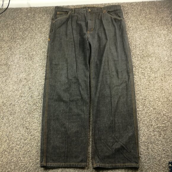 Vintage Polo Jeans Co Ralph Lauren Jeans Carpenter Baggy Black Mens 42x34 - Picture 4 of 8